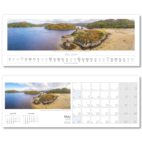 Images of Scotland Desk Calendar