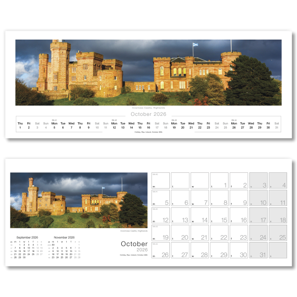 Images of Scotland Desk Calendar