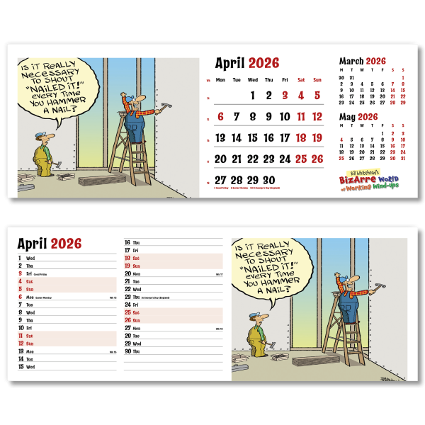 Bizarre World of Work Desk Calendar