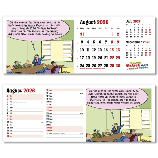 Bizarre World of Work Desk Calendar