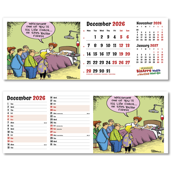 Bizarre World of Work Desk Calendar