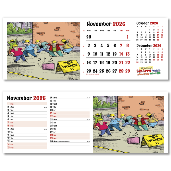 Bizarre World of Work Desk Calendar