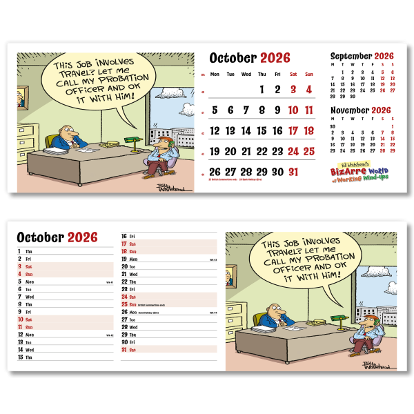 Bizarre World of Work Desk Calendar