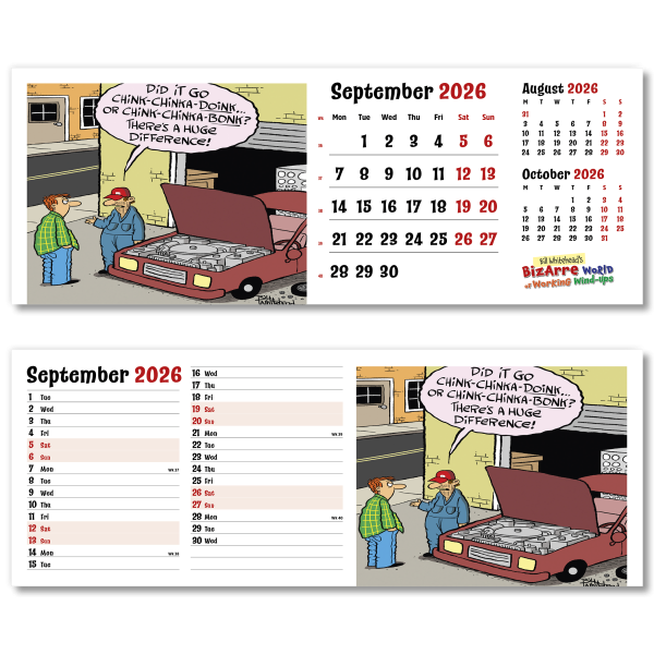 Bizarre World of Work Desk Calendar