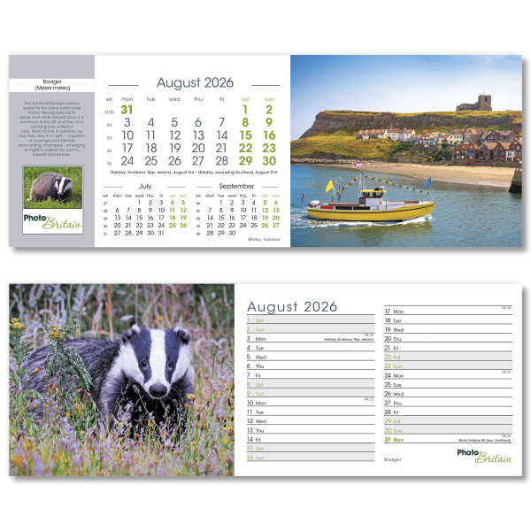 Photo Britain Desk Calendar