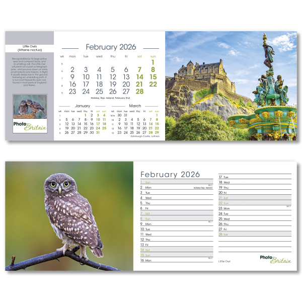 Photo Britain Desk Calendar