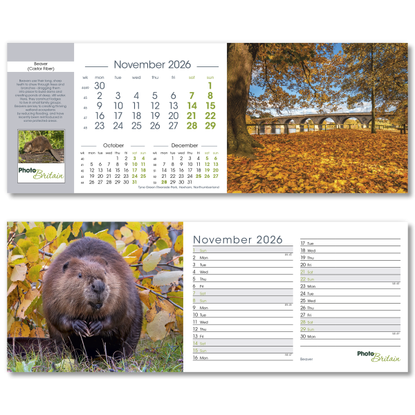 Photo Britain Desk Calendar