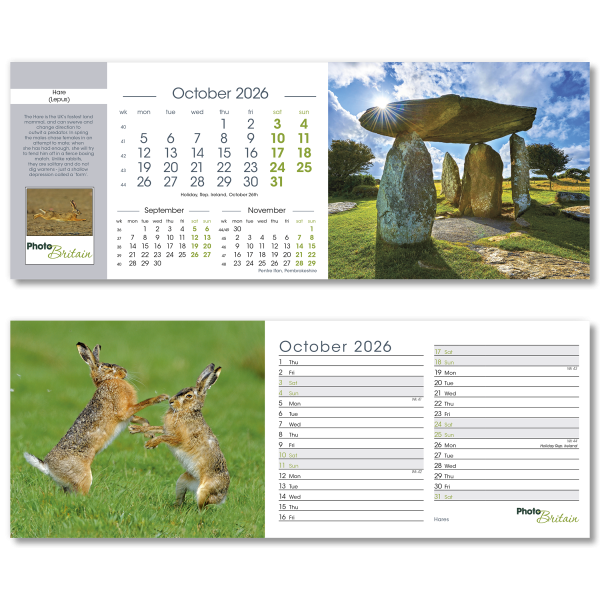 Photo Britain Desk Calendar