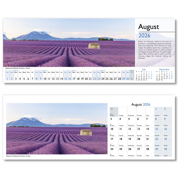 World in View Desk Calendar