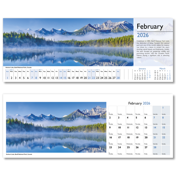 World in View Desk Calendar