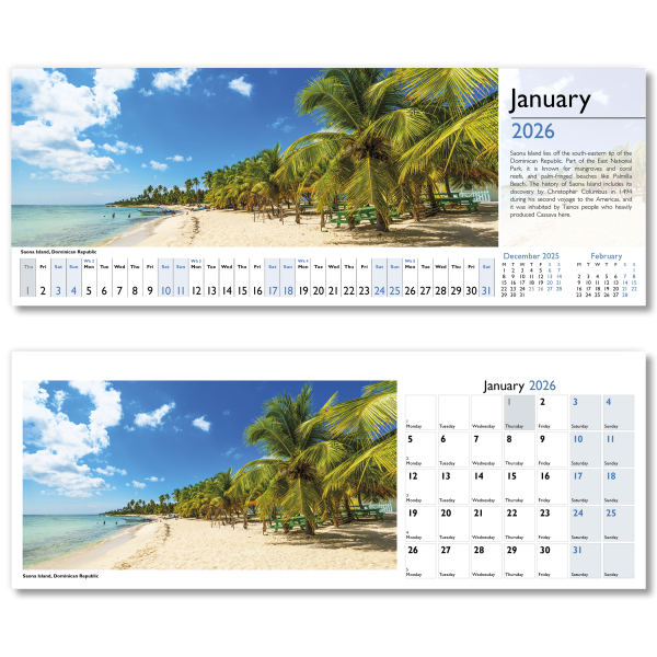 World in View Desk Calendar