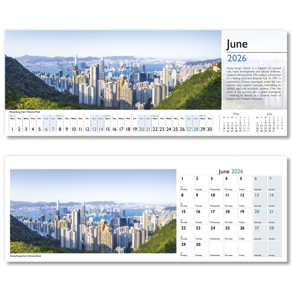 World in View Desk Calendar