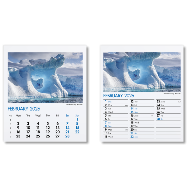 Blue Planet Mini Desk Calendar