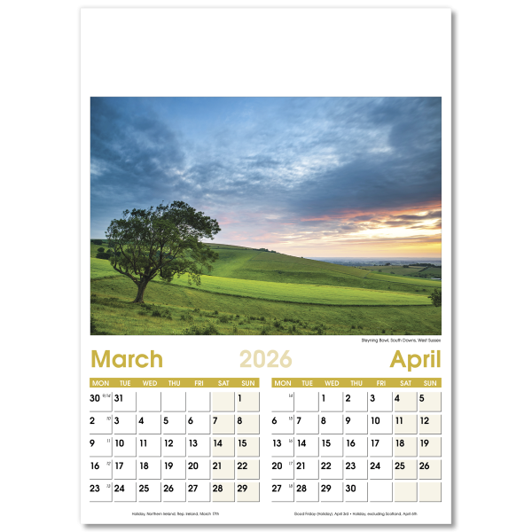 Aspects Wall Calendar - 7 Leaf