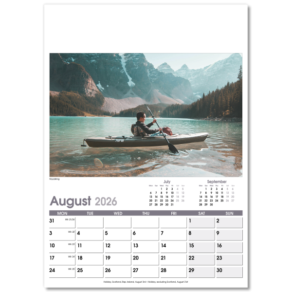 On the Move Wall Calendar - 13 Leaf