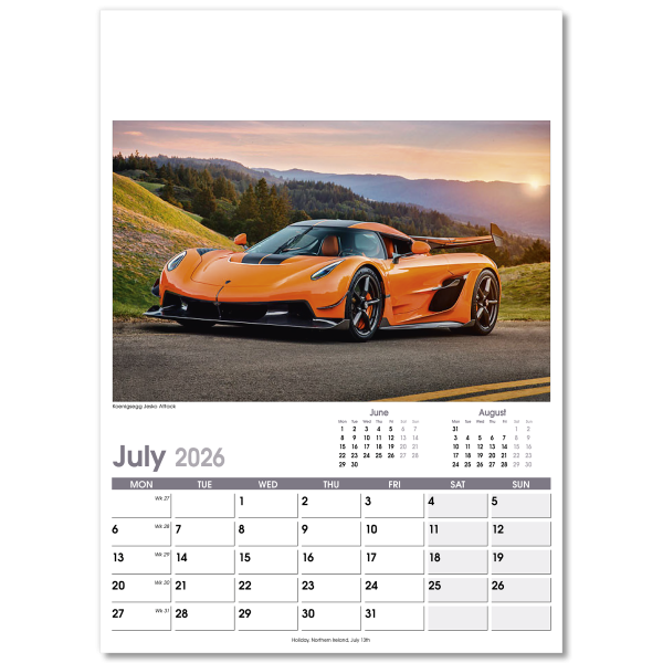 On the Move Wall Calendar - 13 Leaf