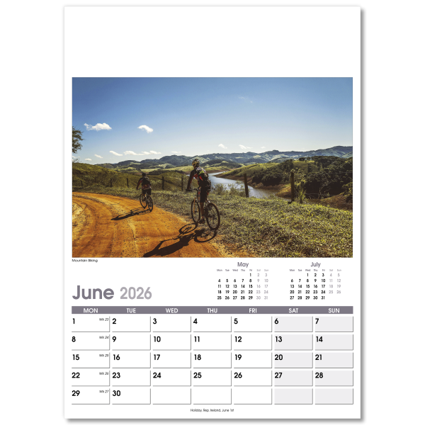 On the Move Wall Calendar - 13 Leaf