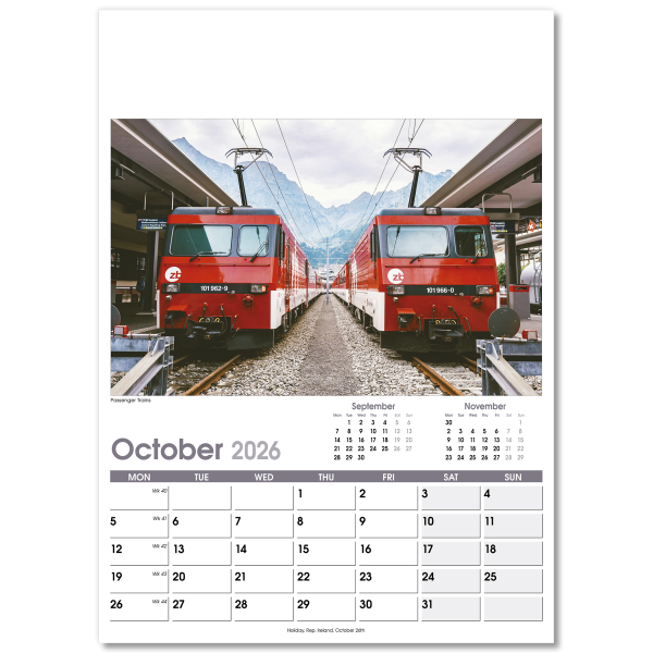 On the Move Wall Calendar - 13 Leaf