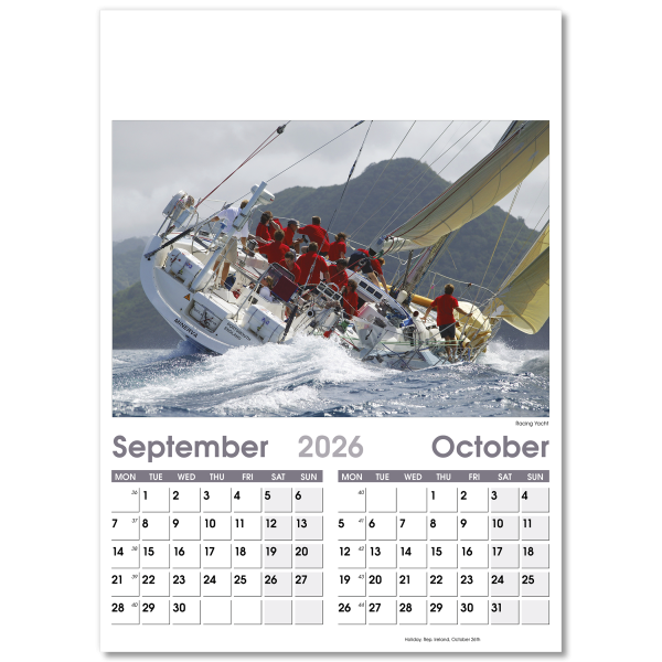 On the Move Wall Calendar - 7 Leaf